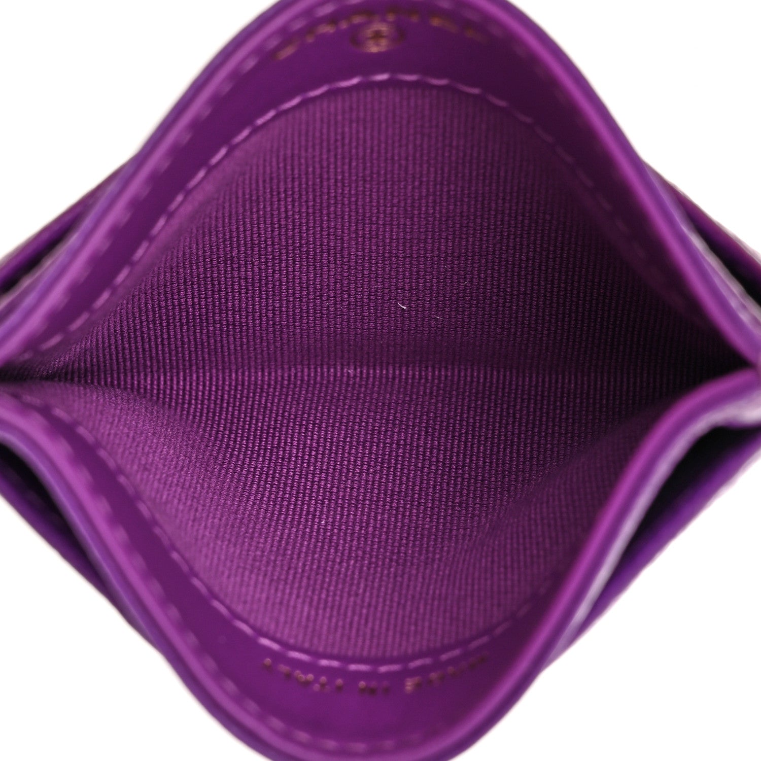Chanel Caviar Quilted Card Holder Purple 5 of 8