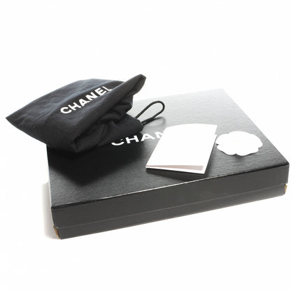 Chanel Caviar CC Flat Cosmetic Pouch Navy Blue 8 of 8