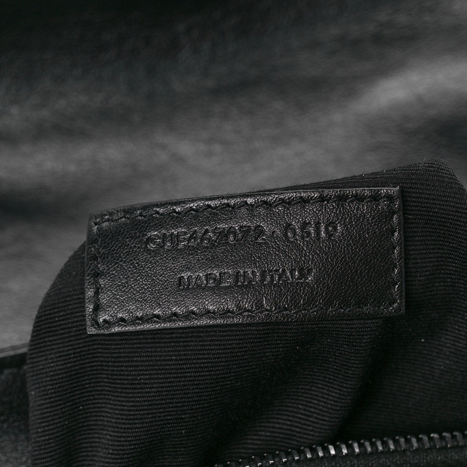 Saint Laurent Calfskin Y Quilted Monogram Monochrome Toy Loulou Crossbody Bag Black 8 of 12