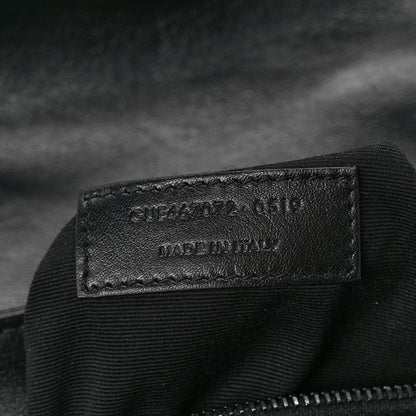 Saint Laurent Calfskin Y Quilted Monogram Monochrome Toy Loulou Crossbody Bag Black 8 of 12