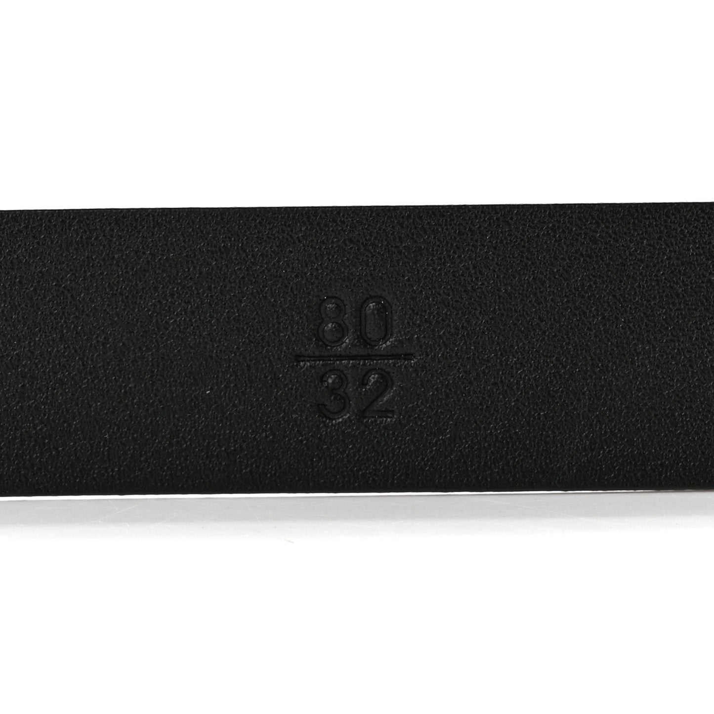 Calfskin CC Chain Logo Belt 80 32 Black