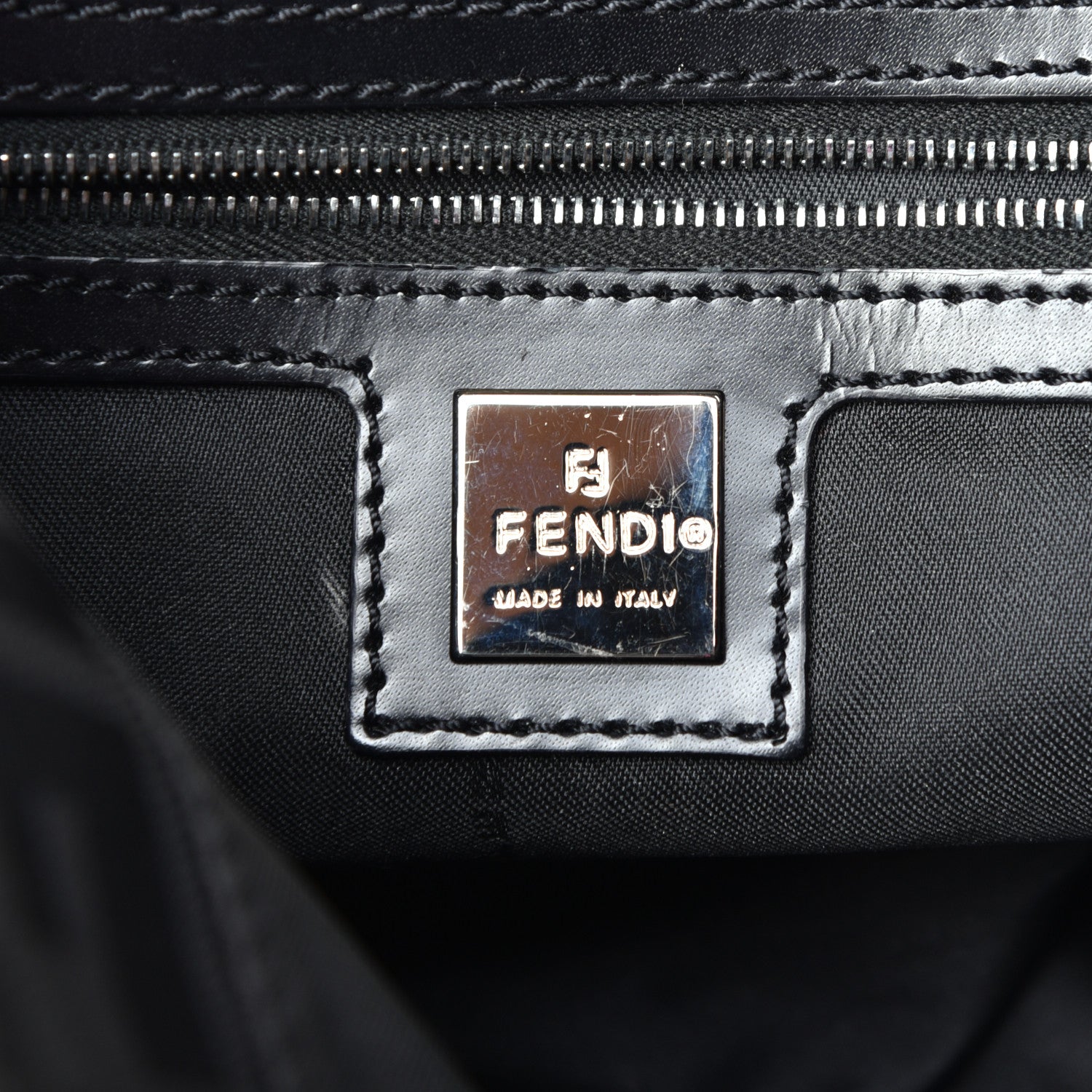 Fendi Zucca Mama Baguette Black 6 of 9