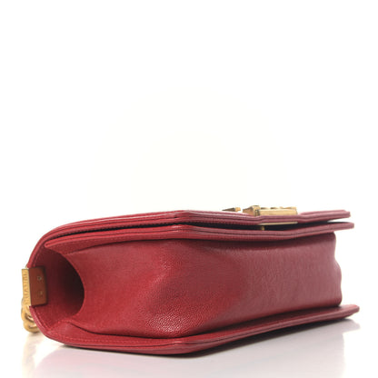 Chanel Caviar Quilted Small Boy Flap Red 3 of 6