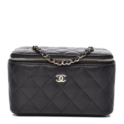 Chanel Caviar Quilted Small Vanity Case With Chain Black 1 of 10