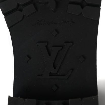 Louis Vuitton Rubber Embossed Monogram Splash Rain Boots 38 Black 6 of 6