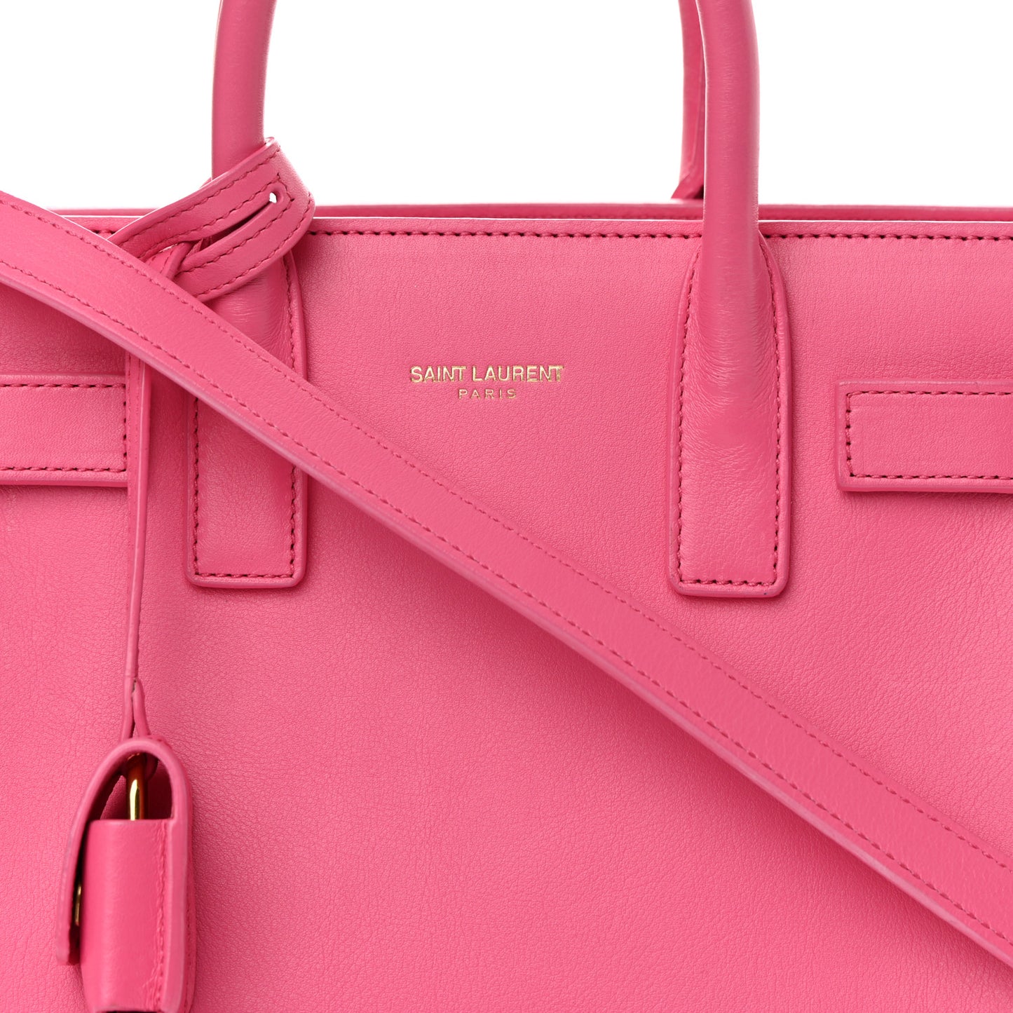 Calfskin Sac De Jour Nano Lipstick Fuchsia