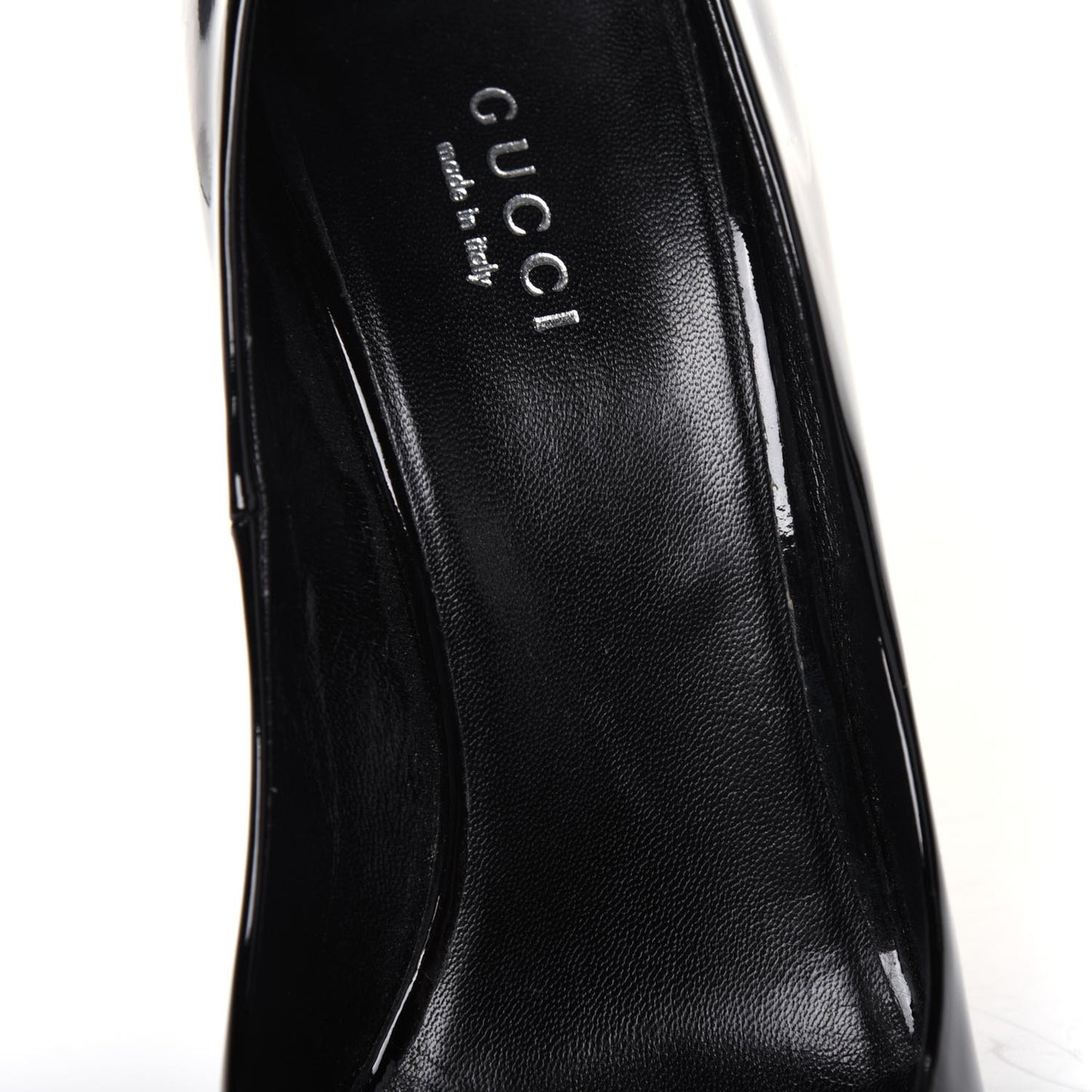 Patent Calfskin Pumps 38 Black