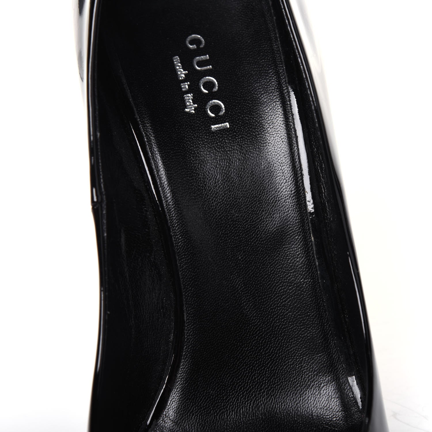 Gucci Patent Calfskin Pumps 38 Black 10 of 13