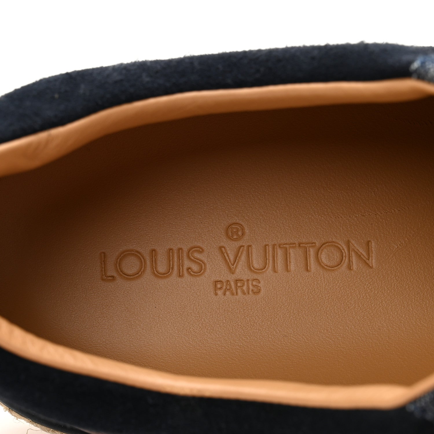 Louis Vuitton Denim Suede Espadrille Mens Sneakers 10  Blue 8 of 10
