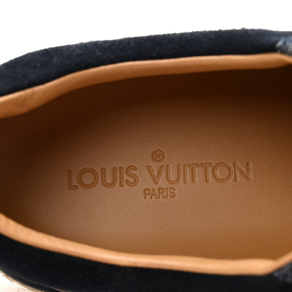 Louis Vuitton Denim Suede Espadrille Mens Sneakers 10  Blue 8 of 10