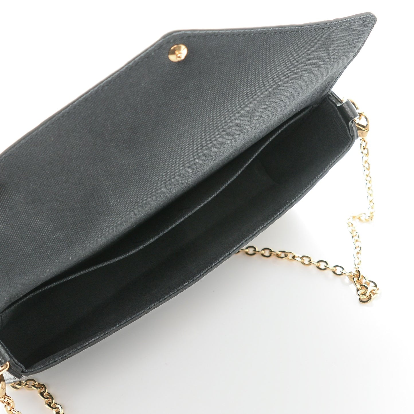 Empreinte Pochette Felicie Chain Wallet Black
