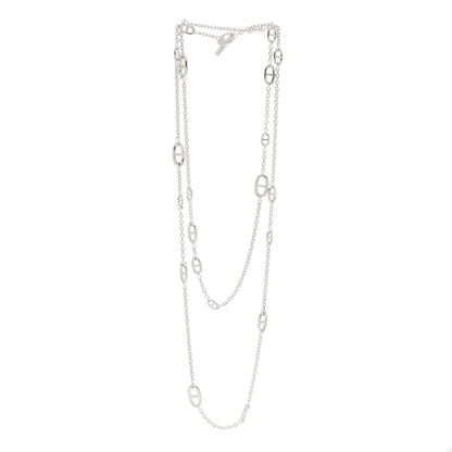 Hermes Sterling Silver Farandole Necklace 160 2 of 4