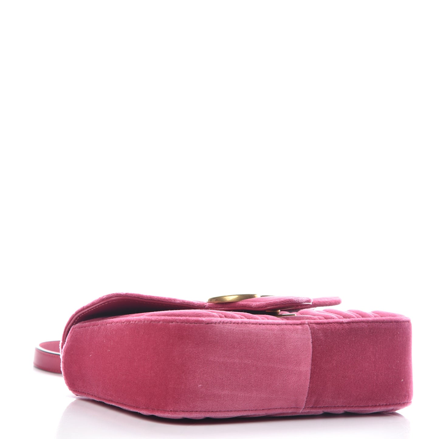 Velvet Matelasse Mini GG Marmont Shoulder Bag Light Raspberry Rose