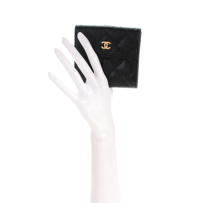 Chanel Caviar Quilted Compact French Flap Wallet 2 of 8