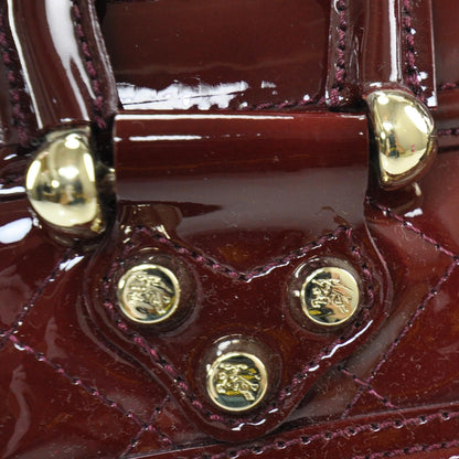 Burberry Patent Quilted Mini Manor Bag 8 of 9