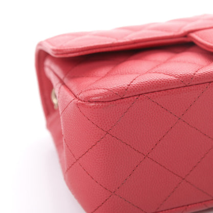 Chanel Caviar Quilted Mini Rectangular Flap Dark Pink 11 of 11