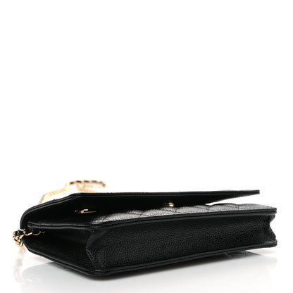 Chanel Caviar Quilted Wallet on Chain WOC Black 4 of 11