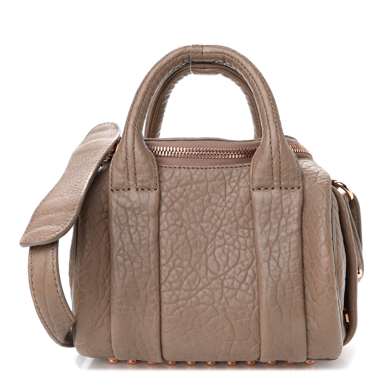 Alexander Wang Pebbled Lambskin Mini Rockie Latte Rose Gold Hardware 1 of 7