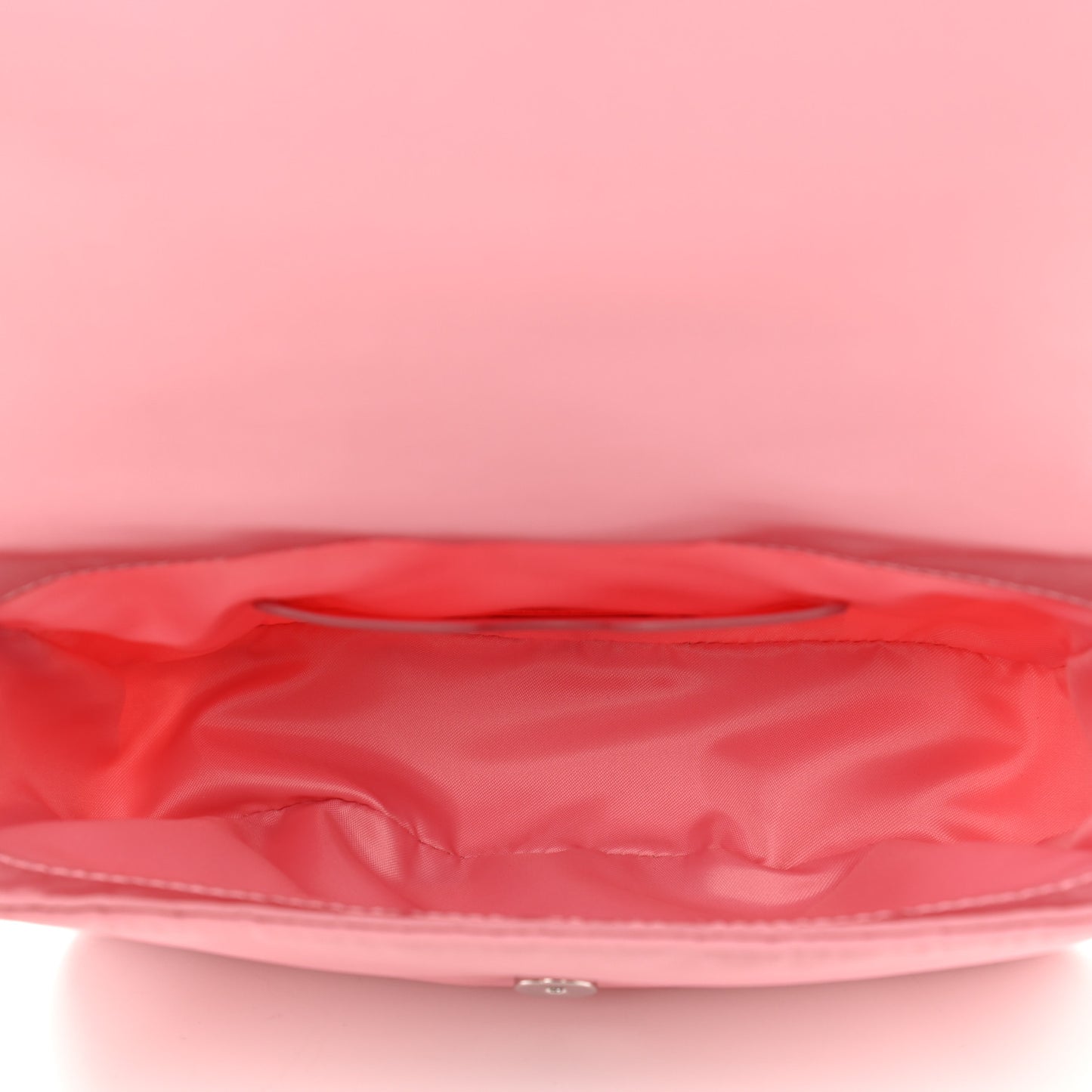 Nylon Skull Camera Crossbody Bag Pink