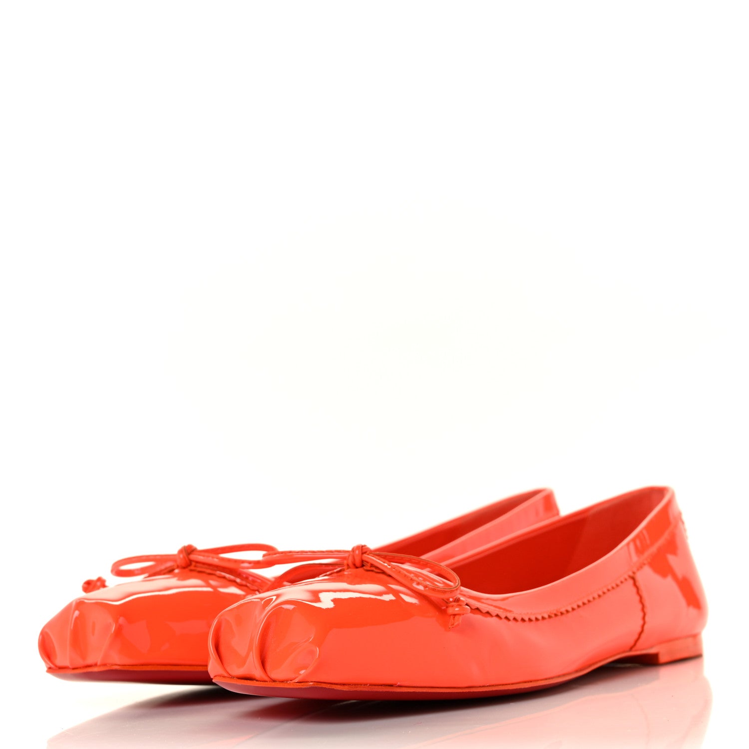 Christian Louboutin Patent Mamadrague Flats 38 Sunrise 3 of 8
