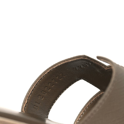 Hermes Epsom Oran Sandals 38.5 Etoupe 8 of 9