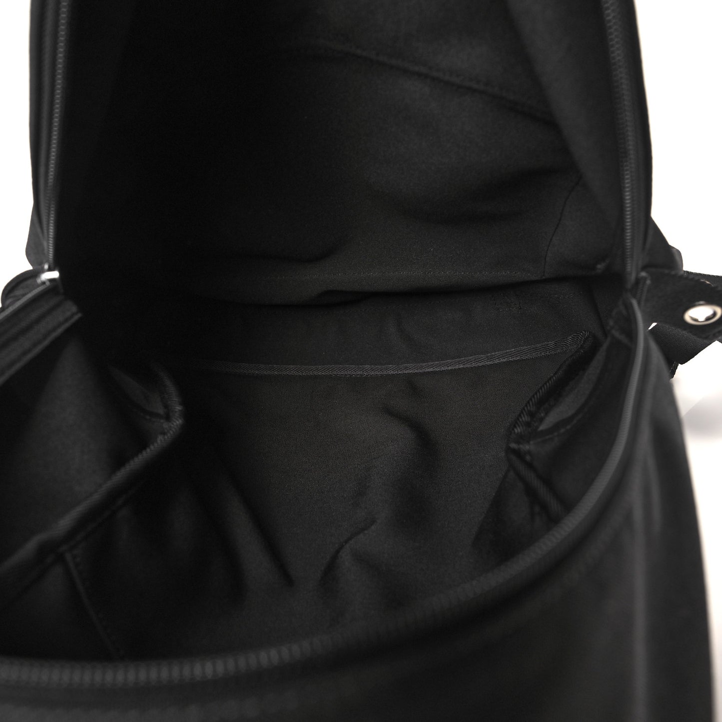 Nylon VLTN Logo Patch Backpack Black