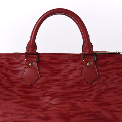 Louis Vuitton Epi Speedy 30 Castillan Red 11 of 11