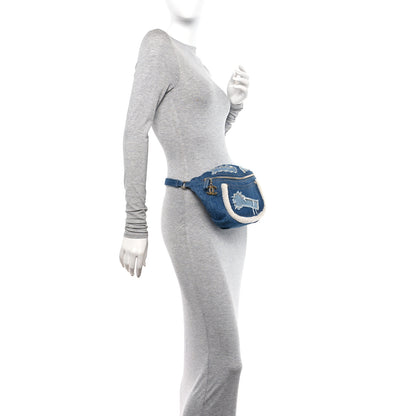 Chanel Denim Sherling Egyptian Waist Bag Blue 2 of 10