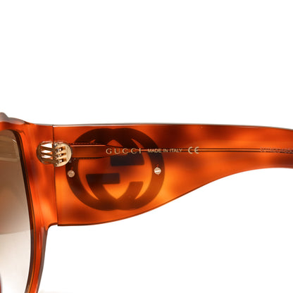 Gucci Acetate Oversized Interlocking GGG0151S Sunglasses Tortoise 5 of 8