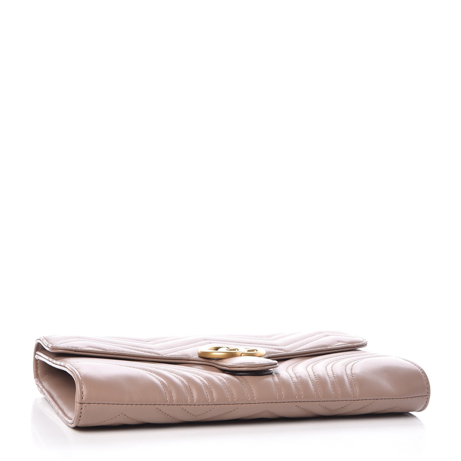 Gucci Calfskin Matelasse GG Marmont Clutch Porcelain Rose 4 of 7