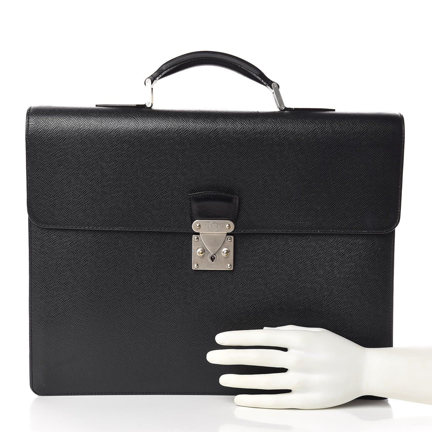 Louis Vuitton Taiga Moskova 2 Soufflots Briefcase Ardoise 2 of 13