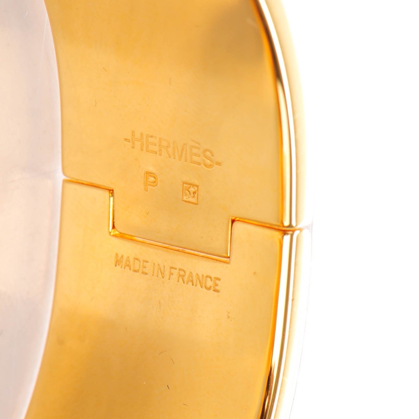 Enamel Wide Clic Clac H Bracelet PM Jaune Soleil