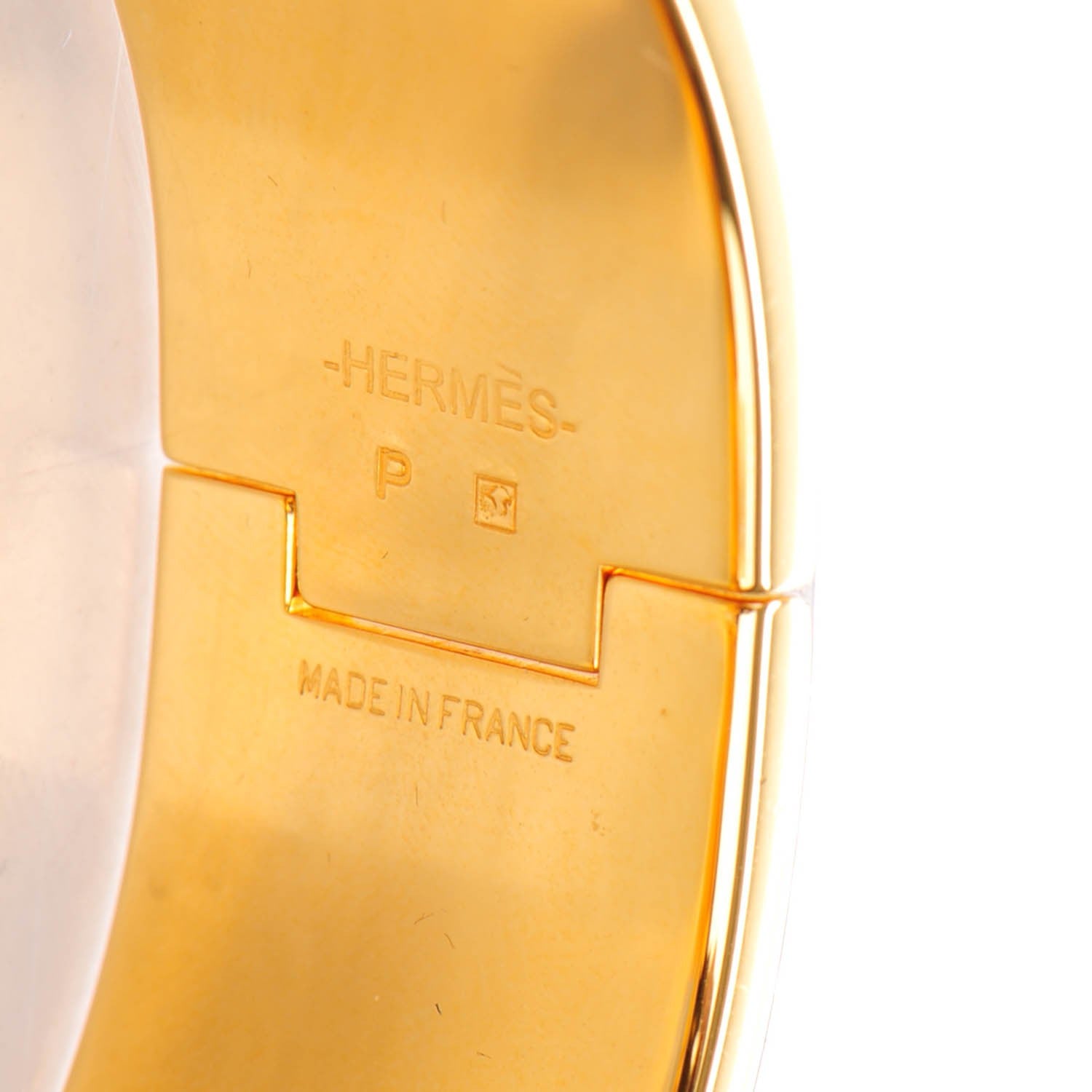 Hermes Enamel Wide Clic Clac H Bracelet PM Jaune Soleil 5 of 6