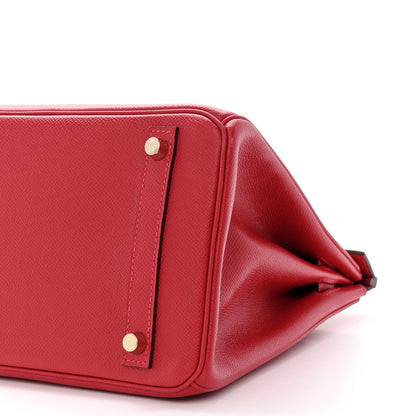 Hermes Epsom Birkin 30 Rouge Casaque 10 of 12