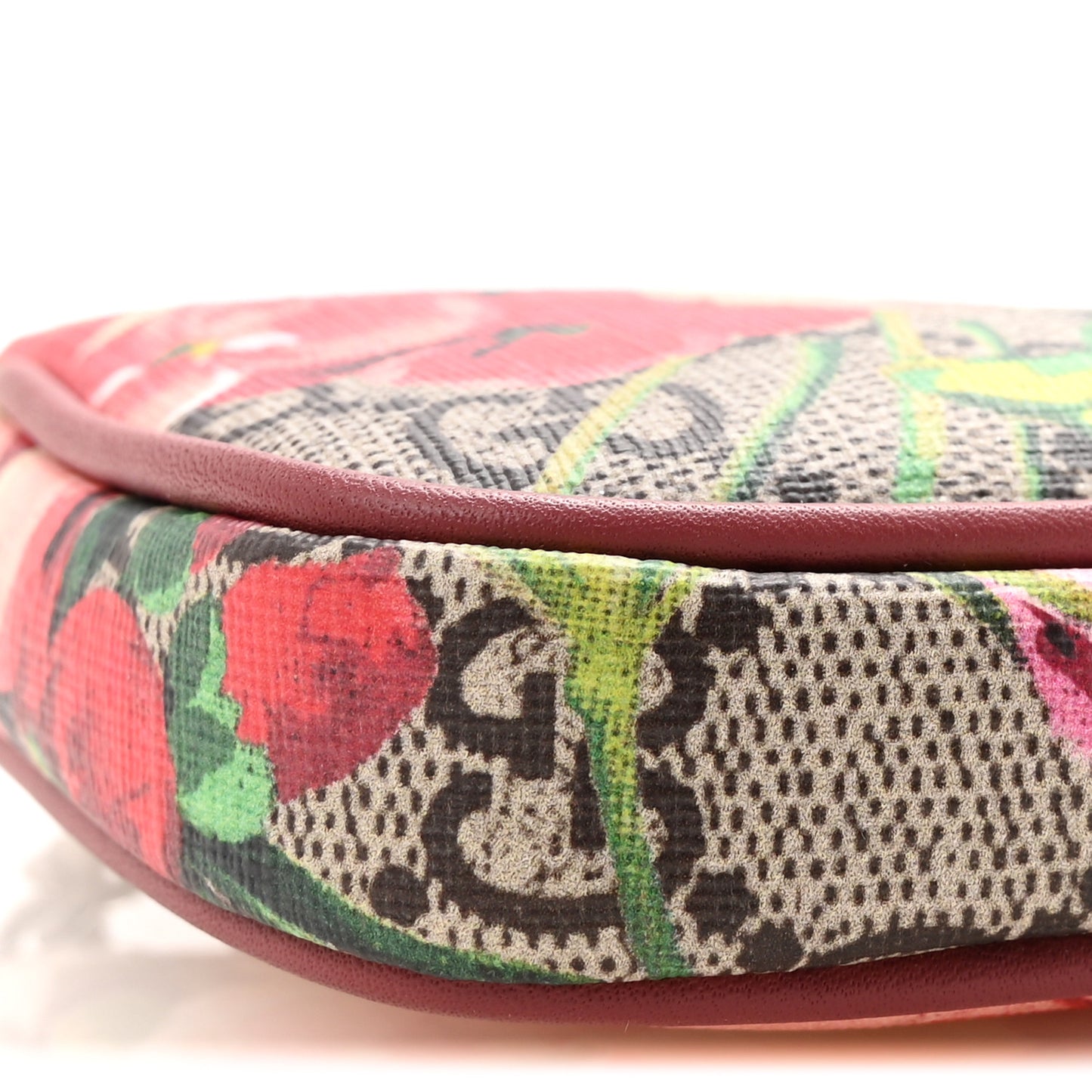 GG Supreme Monogram Blooms Mini Chain Bag Beige Multicolor Dry Rose