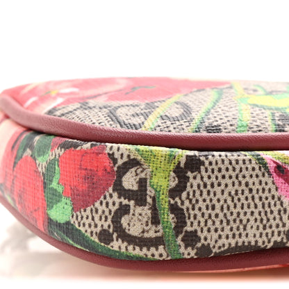 Gucci GG Supreme Monogram Blooms Mini Chain Bag Beige Multicolor Dry Rose 9 of 10