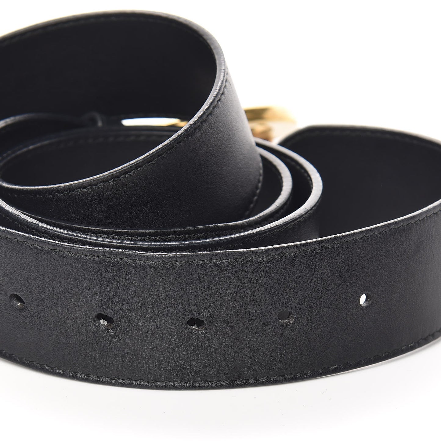 Moon Calfskin Double G 40mm Belt 110 44 Black