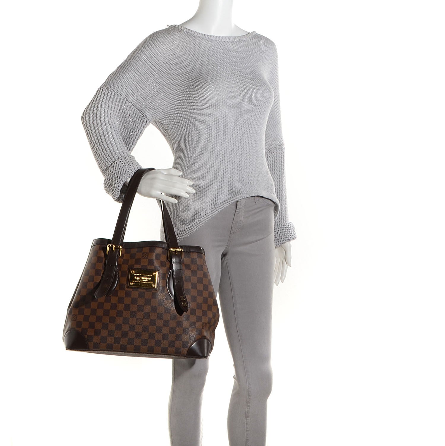 Louis Vuitton Damier Ebene Hampstead MM 2 of 8