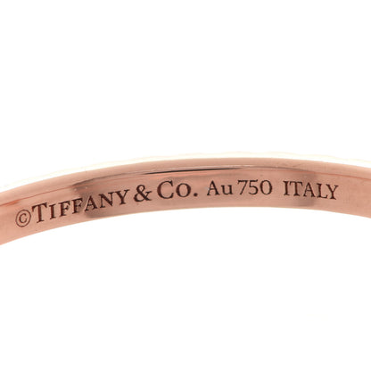 Tiffany 18K Rose Gold Diamond T Wire Pave Ring 54 6.75 4 of 4
