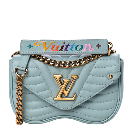 Louis Vuitton Calfskin New Wave Chain PM Porcelain Blue 1 of 9