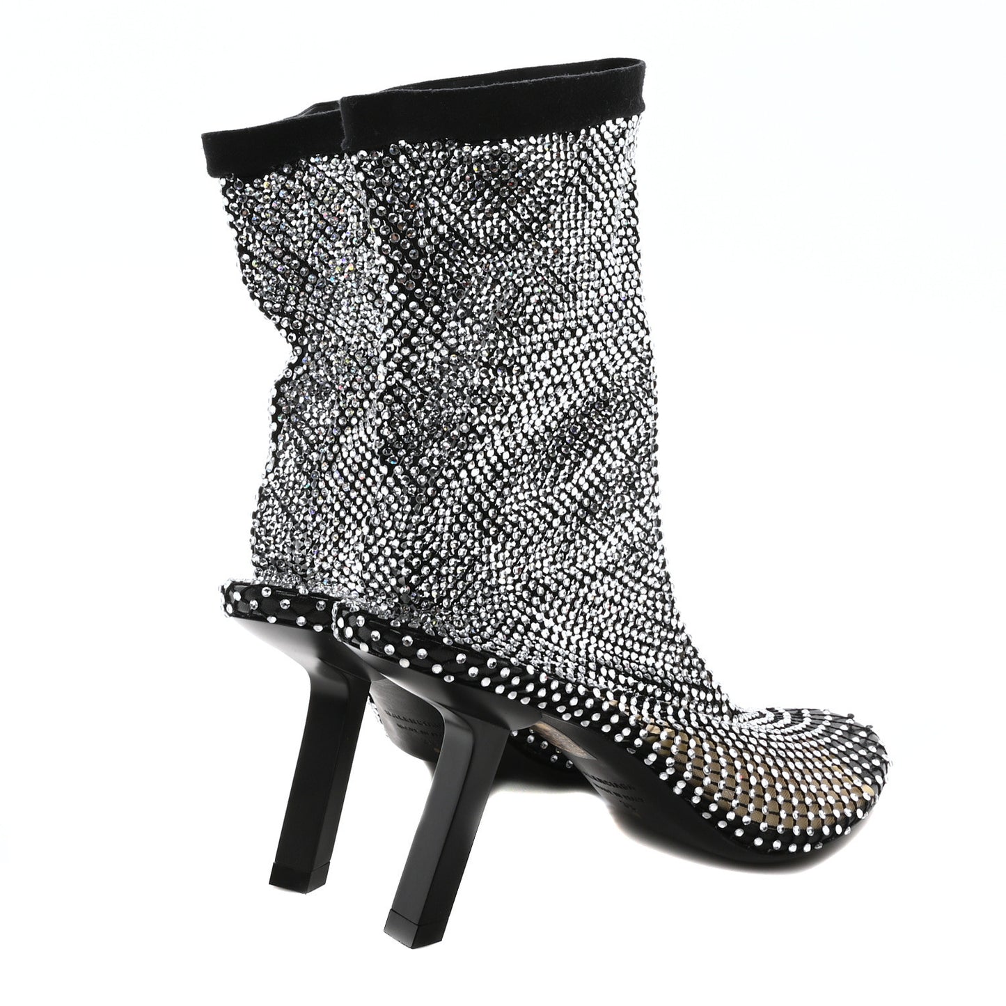 Fishnet Strass Embroidered 110mm Pumps 39 Black