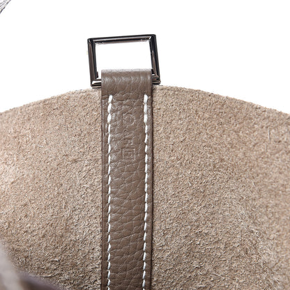 Hermes Taurillon Clemence Picotin Lock 18 PM Etoupe 7 of 12