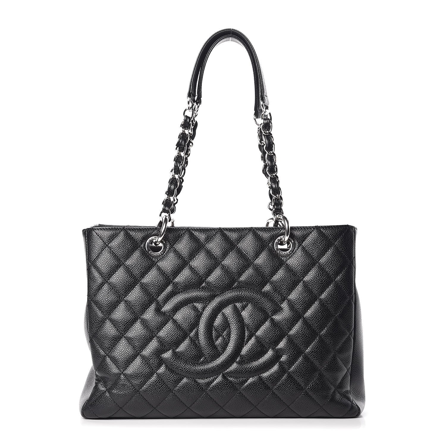 Chanel Caviar Quilted Grand Shopping Tote GST Black 1 of 9