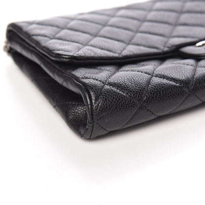 Chanel Caviar Quilted Clutch With Chain Flap Black 8 of 9