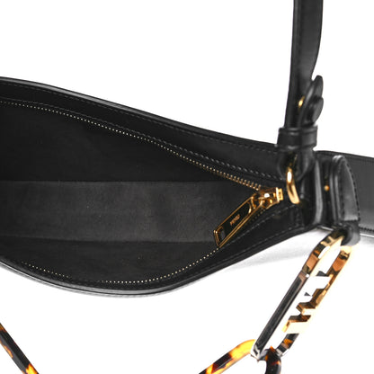 Fendi Vitello Queen Palmellato Fendi O'Lock Swing Black 5 of 9