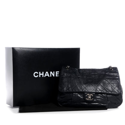 Chanel Calfskin Coco Pleats Flap Black 8 of 8