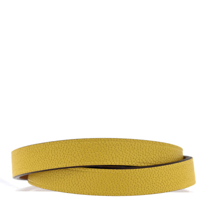 Hermes Chevre Chamkila Mini Kelly Double Tour Bracelet T2 Jaune Citron 3 of 5