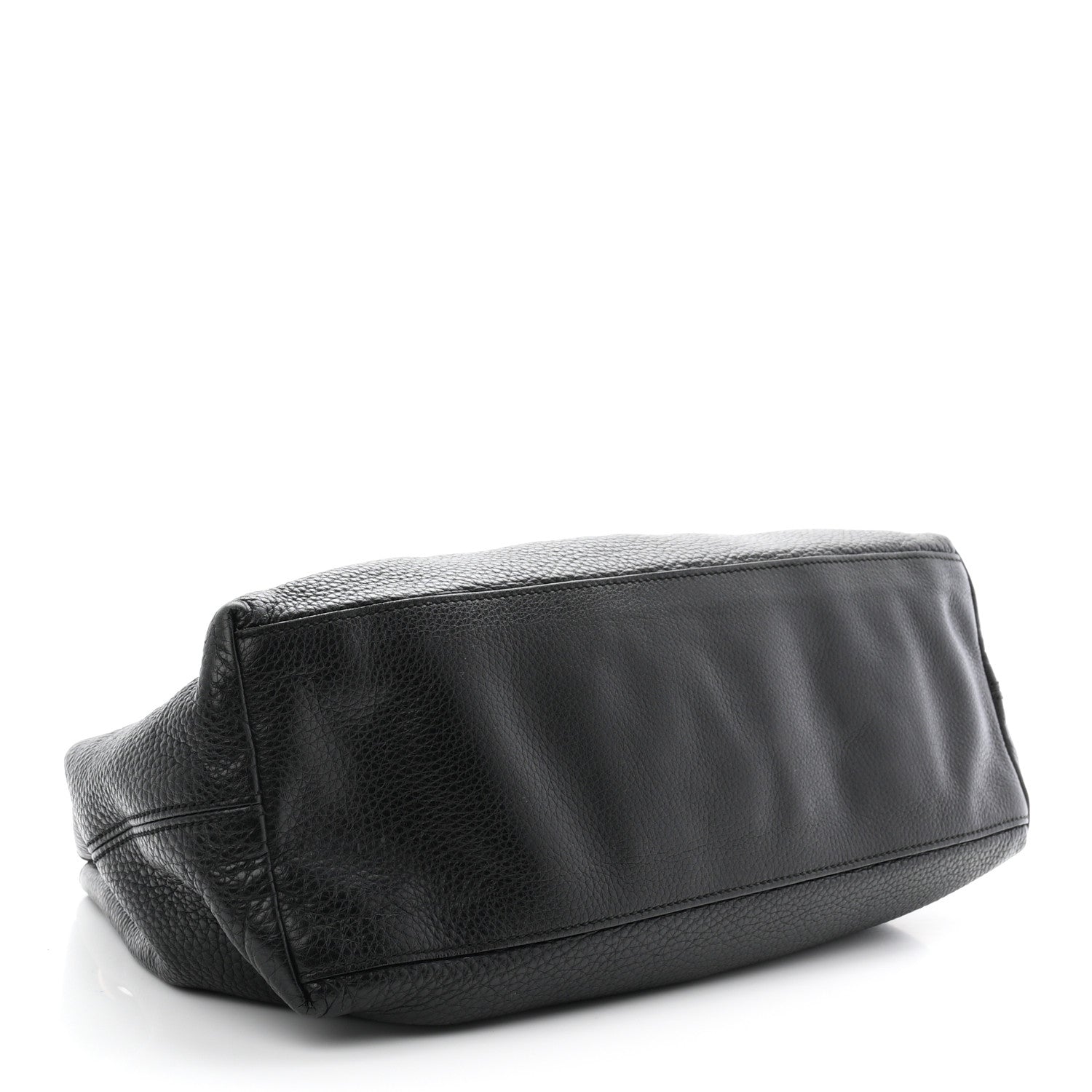 Gucci Pebbled Calfskin Medium Soho Chain Shoulder Bag Black 4 of 10