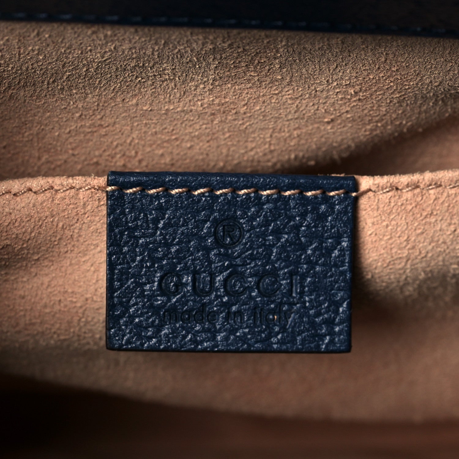 Gucci Textured Calfskin Web Small Ophidia Chain Shoulder Bag Blue Agata 5 of 9