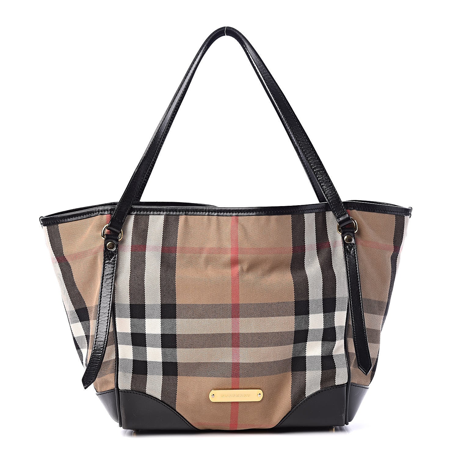 Burberry House Check Small Canterbury Tote Black 1 of 19